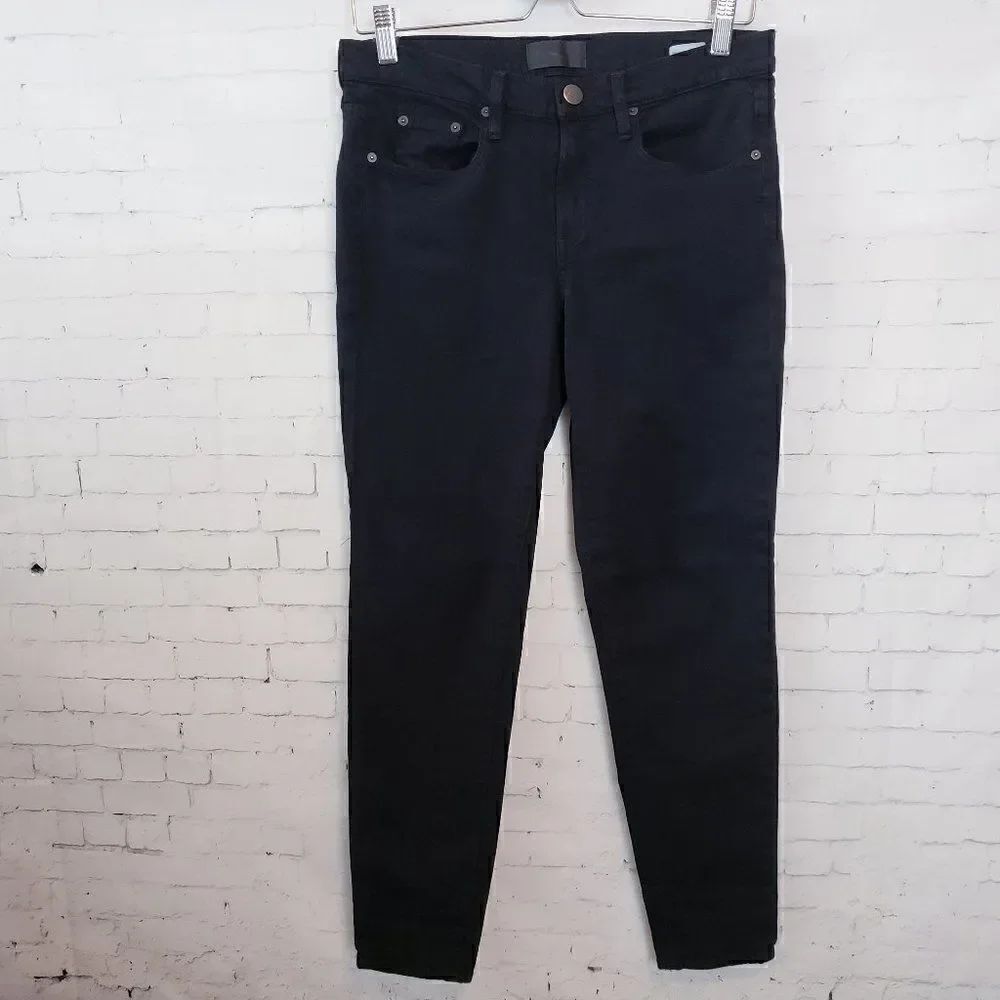 Vince Skinny Jeans 26 Black Stretch Mid Rise Ankle